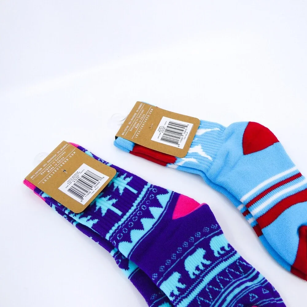 Locale Outdoor Socks 2 Pairs Youth One Size‎ 11 - 1 Nature Winter Sport Ski New